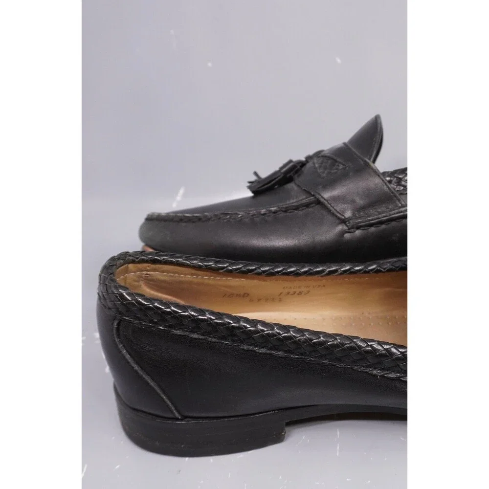 Allen Edmonds Maxfield Men's Size 10.5D Black Leather Tassel Dress Shoes USA